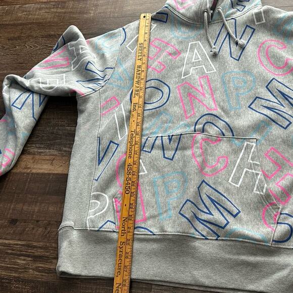 Champion Hoodie Mens Large Reverse Weave Multicolor All-Over Print Pullover - Picture 11 of 14